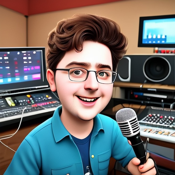 Caricature of Radio DJ, Steve White